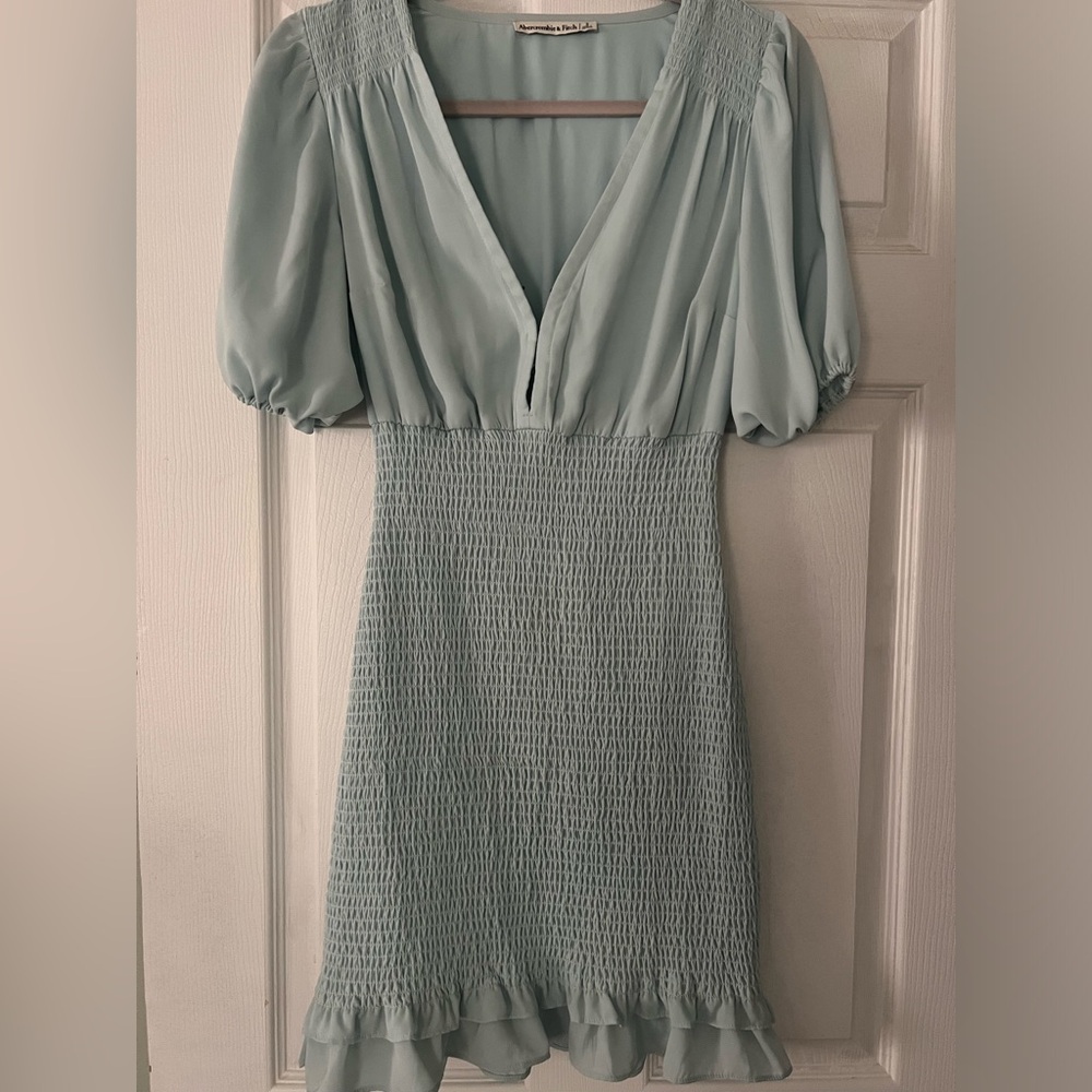 Light Blue Abercrombie Scrunch Dress